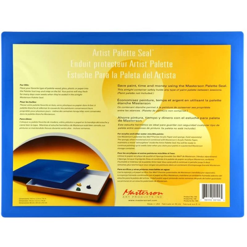  Masterson Sta-Wet Handy Palette Airtight Paint Palette