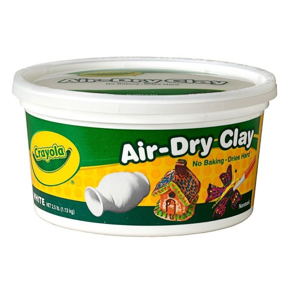  Crayola Products - Crayola - Air-Dry Clay, 25 lbs., White -  Sold As 1 Each - The clay makes solid, durable forms without need for  baking in an oven or firing