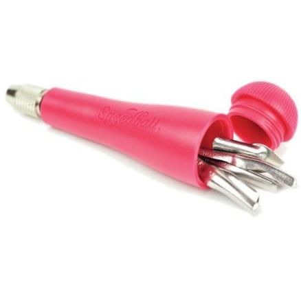 Speedball Cutter Handle with Screw-Off Cap, Assorted Color, Pack of 12