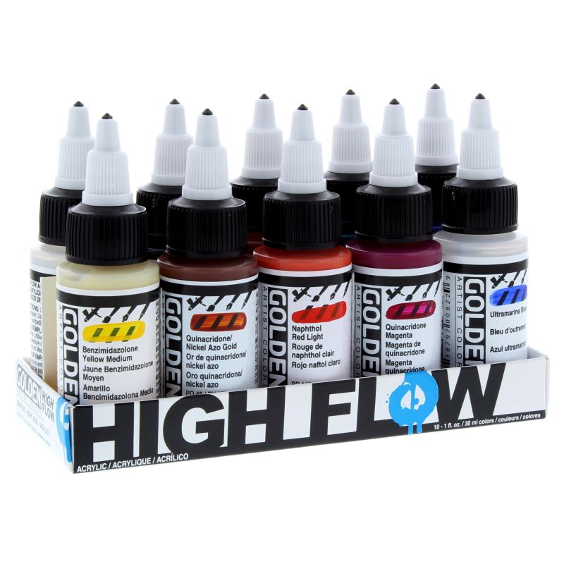 Golden High Flow Artist Acrylic Paints and Sets