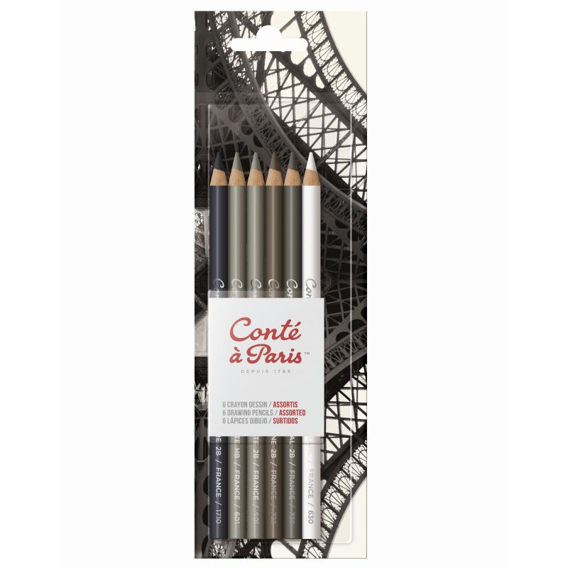 Conte Pencil Sets Drawing Set of 6