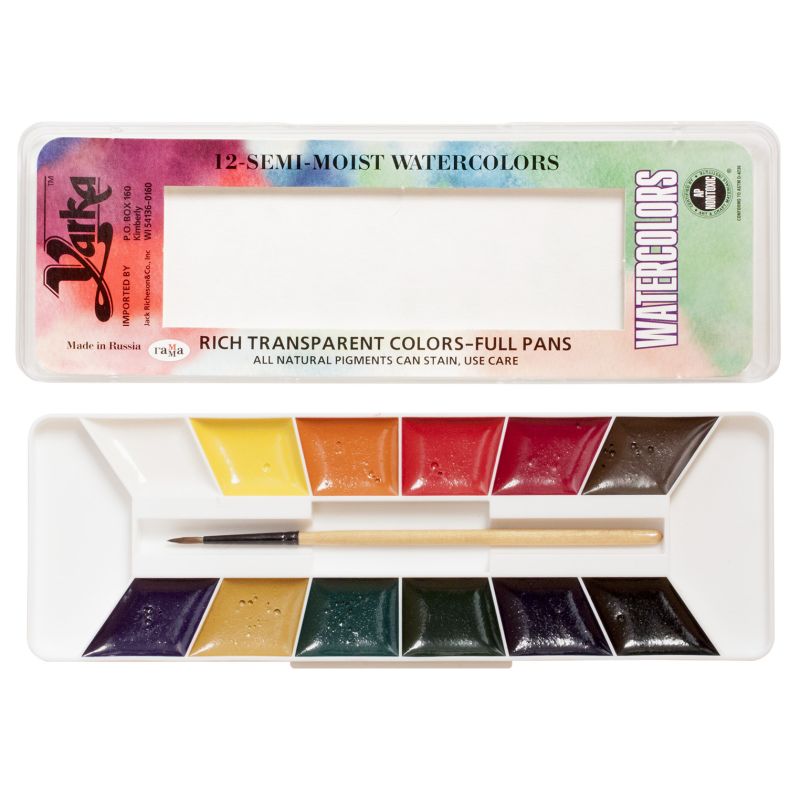 Jack Richeson Semi-moist Metallic Watercolor Pans