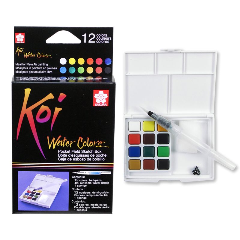 1 Set Of Art Painting Supplies 12 Colors Solid Watercolor Pigment