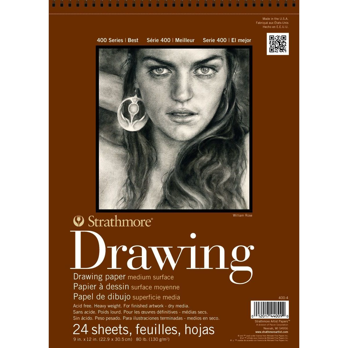 Strathmore Drawing Medium Paper Pad, 14 x 17