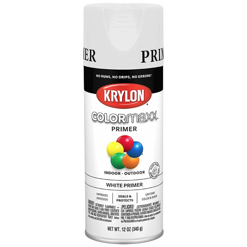 Krylon White Primer Spray FLAX art design