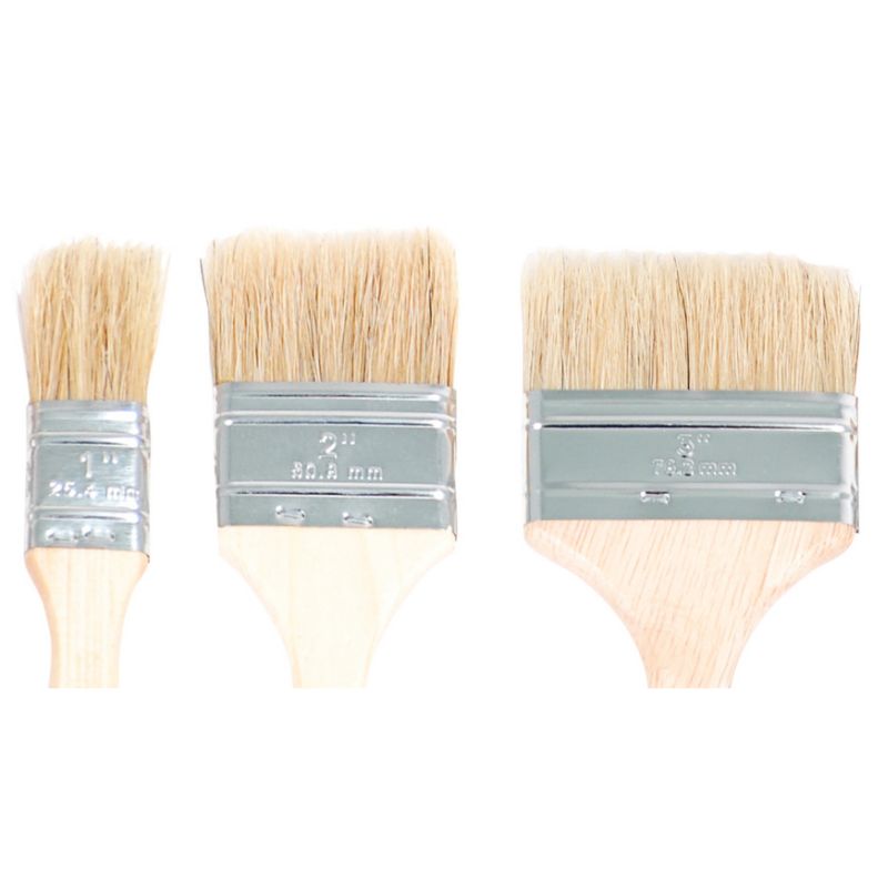 Linzer White China Bristle Chip Flat Paint Brush, 2