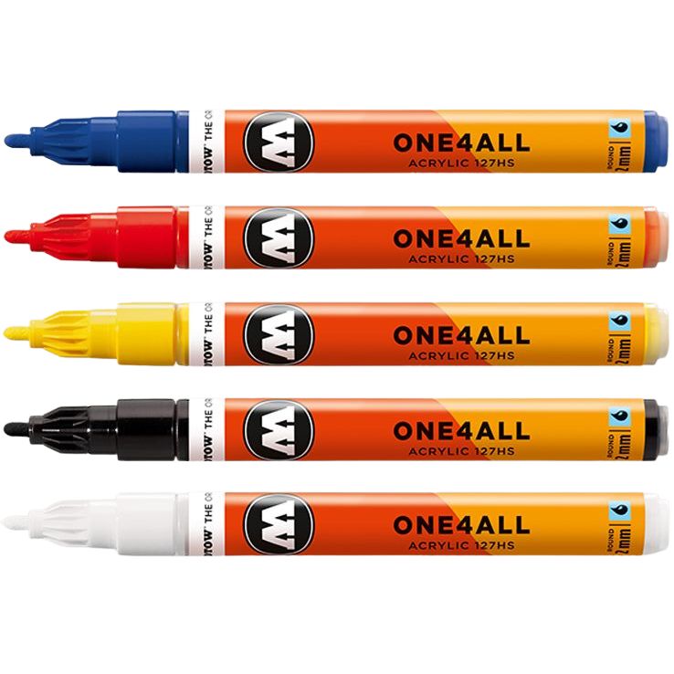 Molotow One4All Paint Markers, 2mm FLAX art design