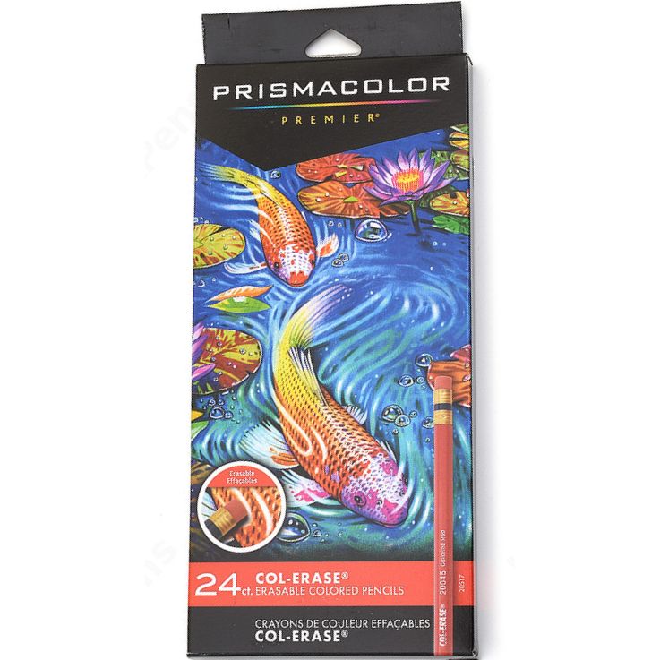 Prismacolor Premier Colored Pencils 12-Count & 2 Eraser Sets 3 Count Each  New
