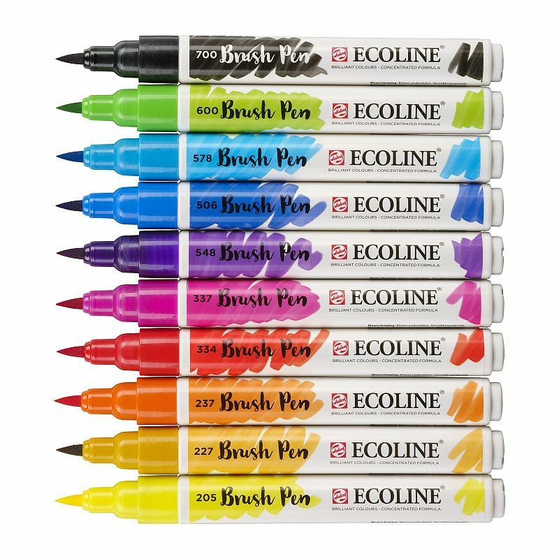 liquid watercolor brush markers