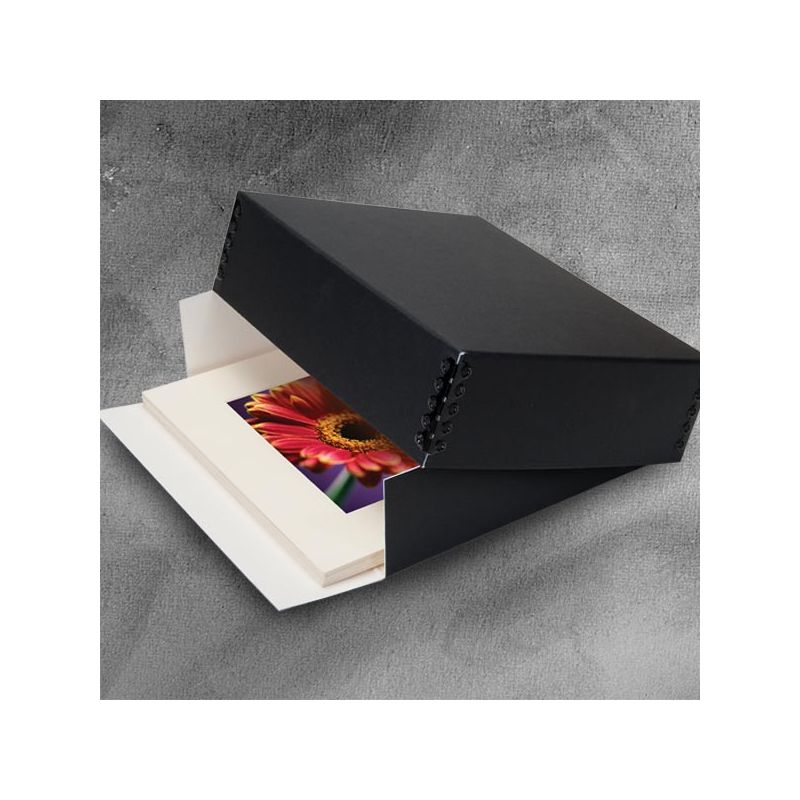 Lineco Archival Print Storage Box, 8 x 10, Black