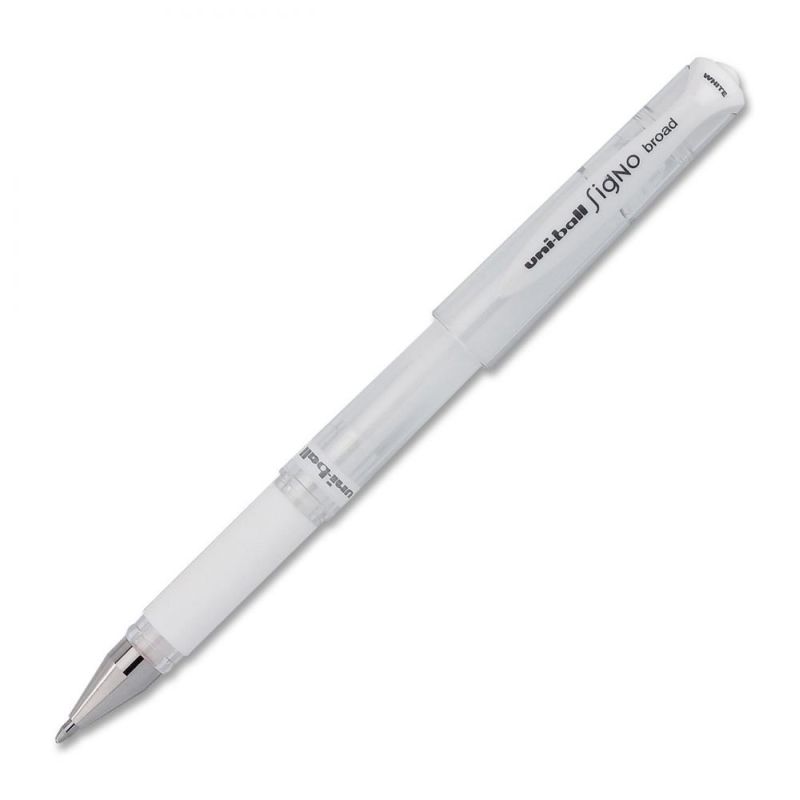 Lapicero Uniball Signo Broad - Color Blanco – Bitácoras Papelería