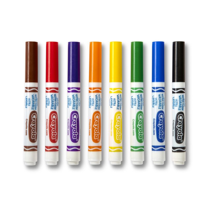 Crayola Super Tips Washable Marker Set of 20 - FLAX art