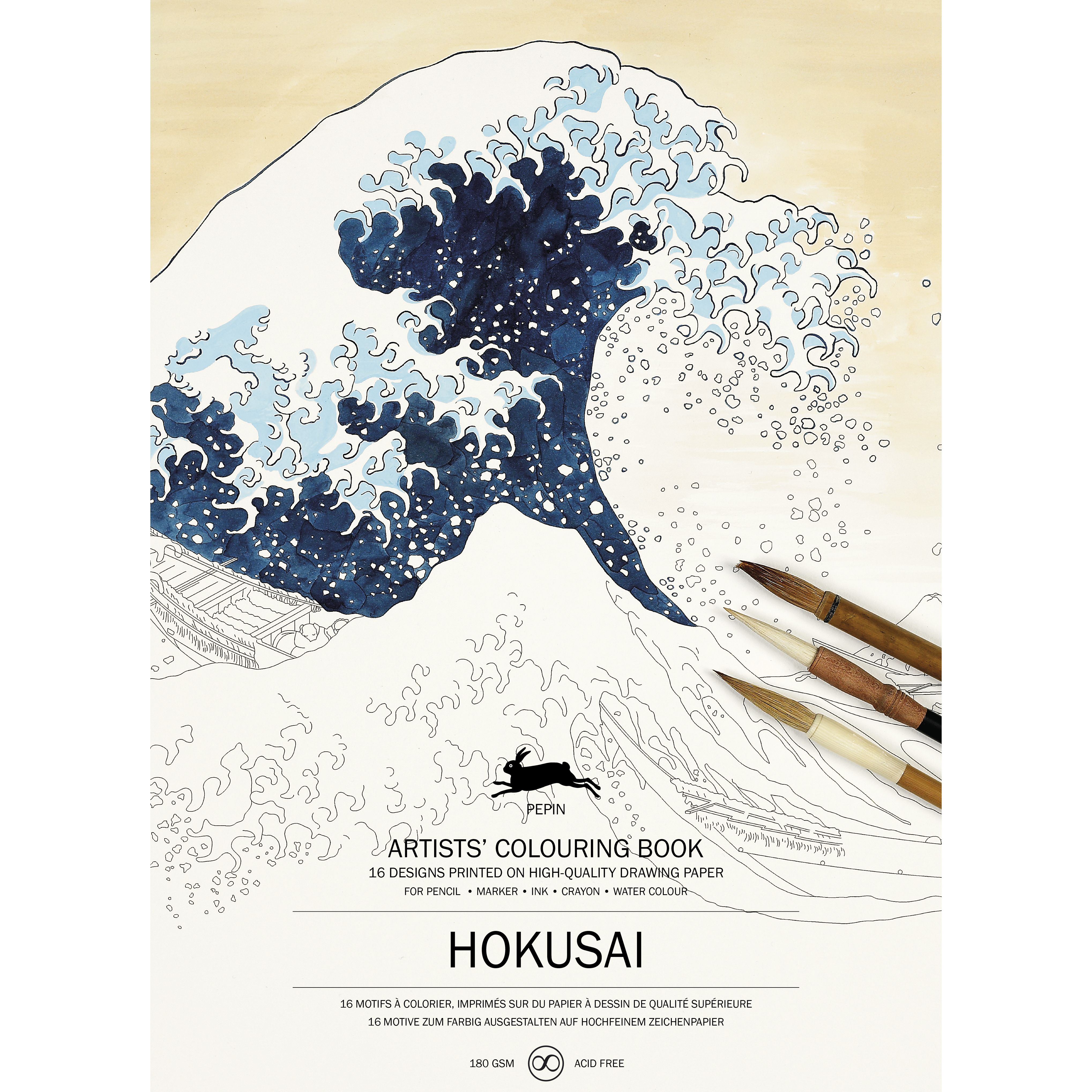 Artists' Coloring Book, Hokusai - FLAX art & design