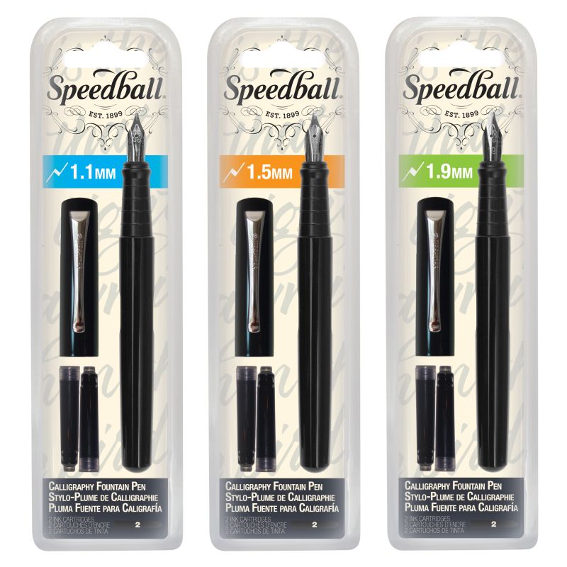 Speedball Calligraphy Fountain Pen FLAX art design