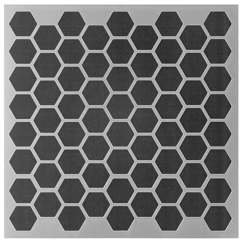 Honeycomb Stencil, 6 honeycomb-stencil-6-x-6-flax-art-design