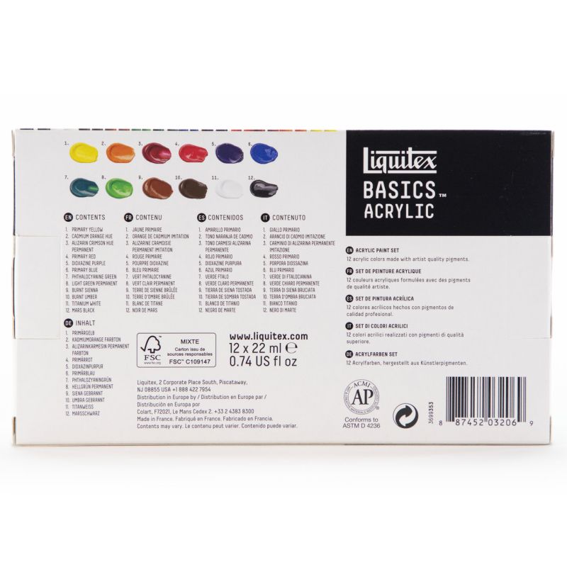 Sets d´acryliques LIQUITEX® BASICS