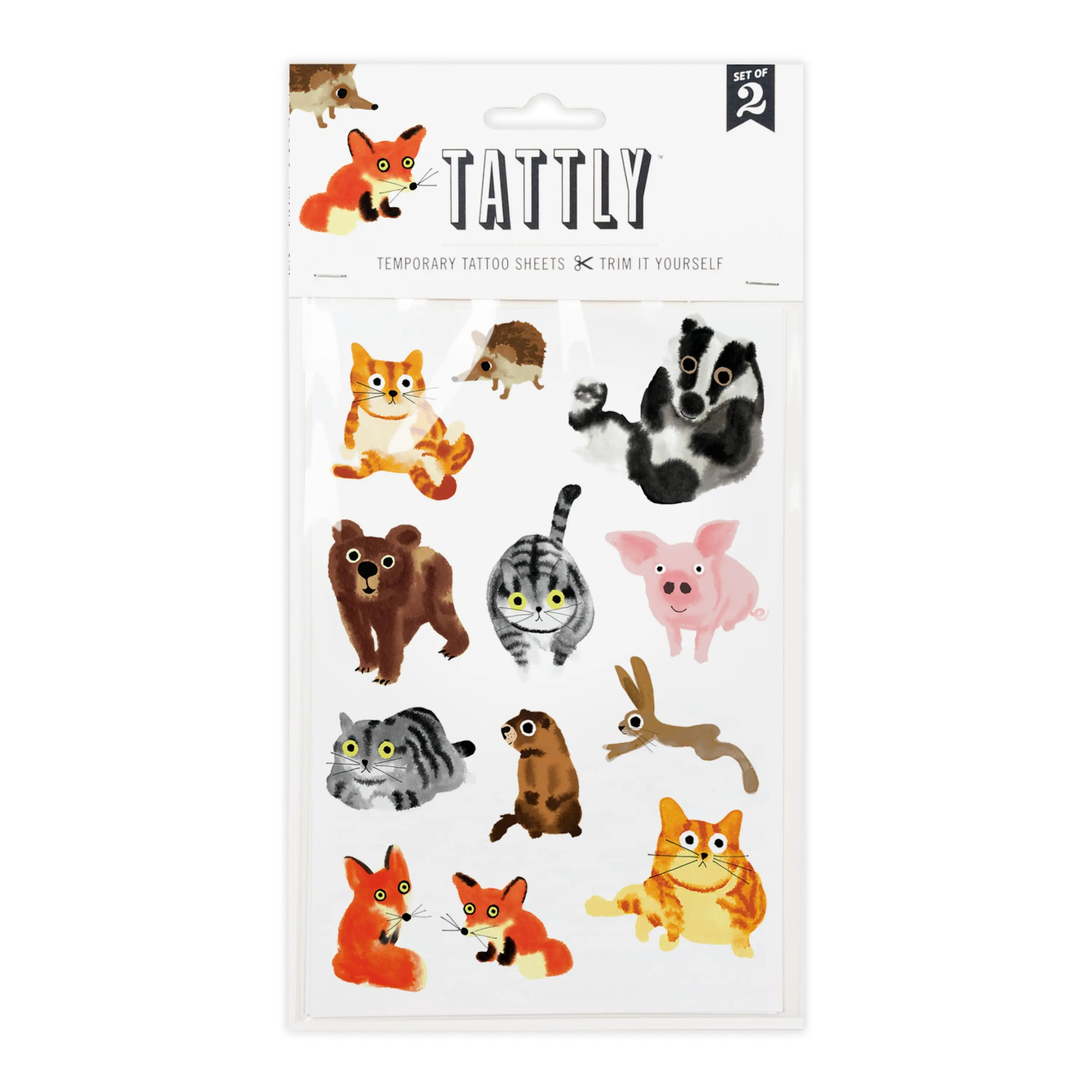 Furry Friends Temporary Tattoos