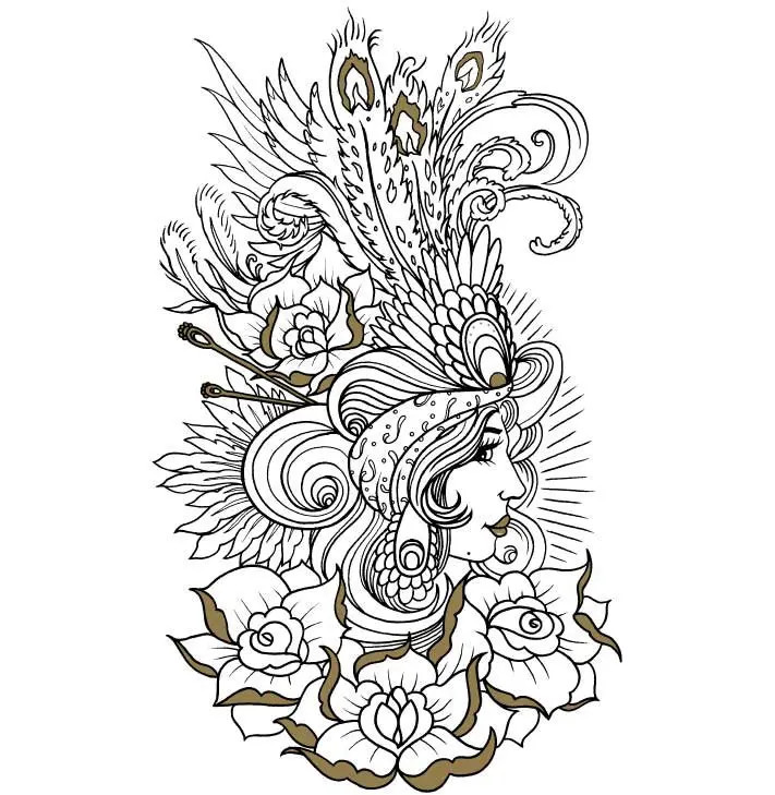 The Tattoo Coloring Book - FLAX art & design