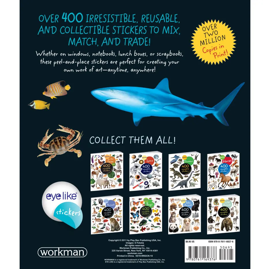 Create Fun Art with 400 Nature-Inspired Reusable Stickers from Eyelike  Ocean! - Bellaboo