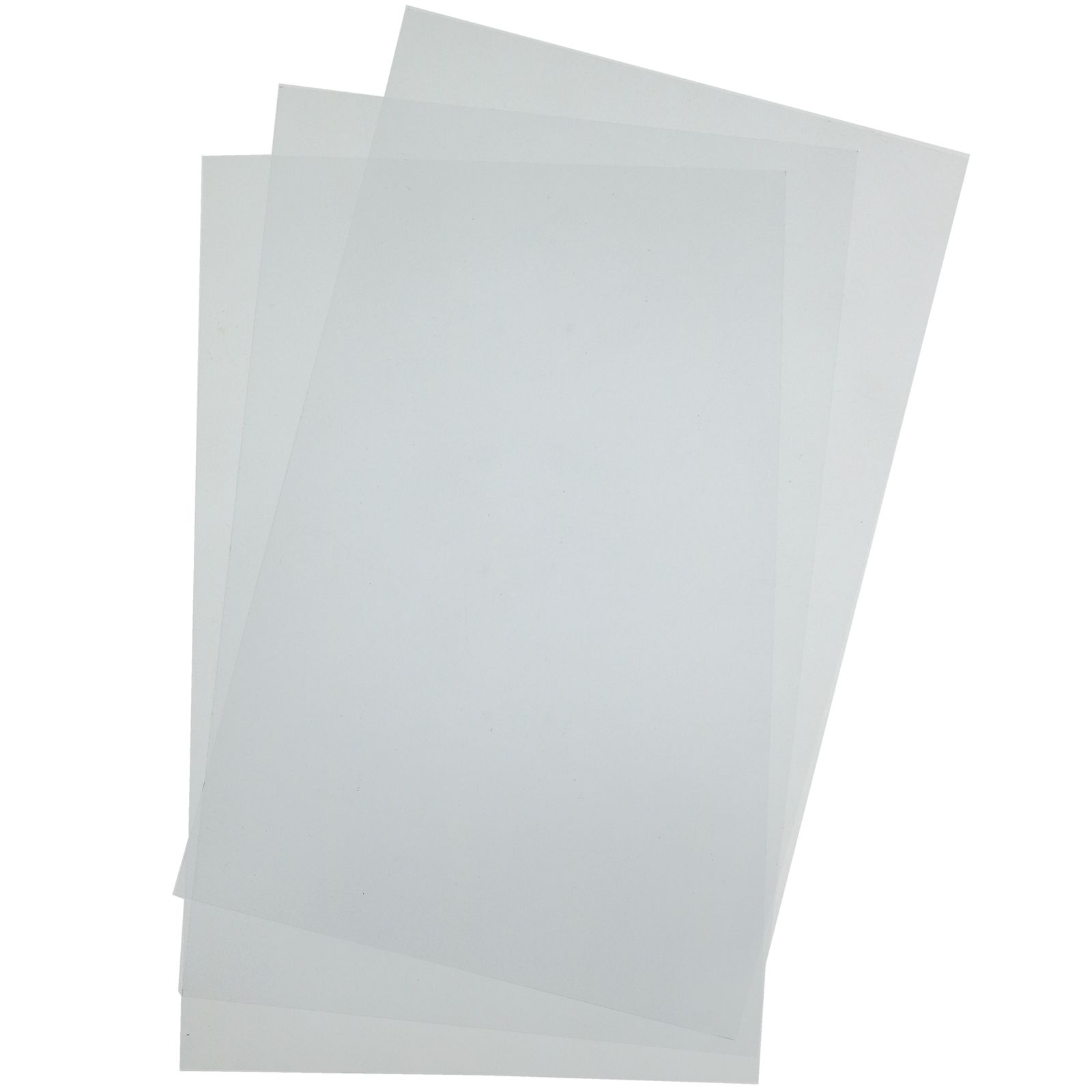 STRUCTURAL Pattern Sheets 7.5x12 3/Pkg-Clear PVC .35mm