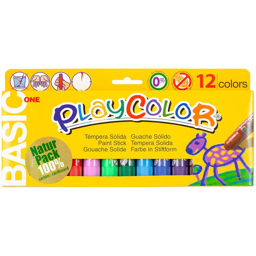PLAYCOLOR Acrylic Pastel - Set 6 Vasetti Di Vernice Acrilica 40ml - Colori Pastello Assortiti (Giallo, Arancio, Rosa, Verde, Blu, Viola)