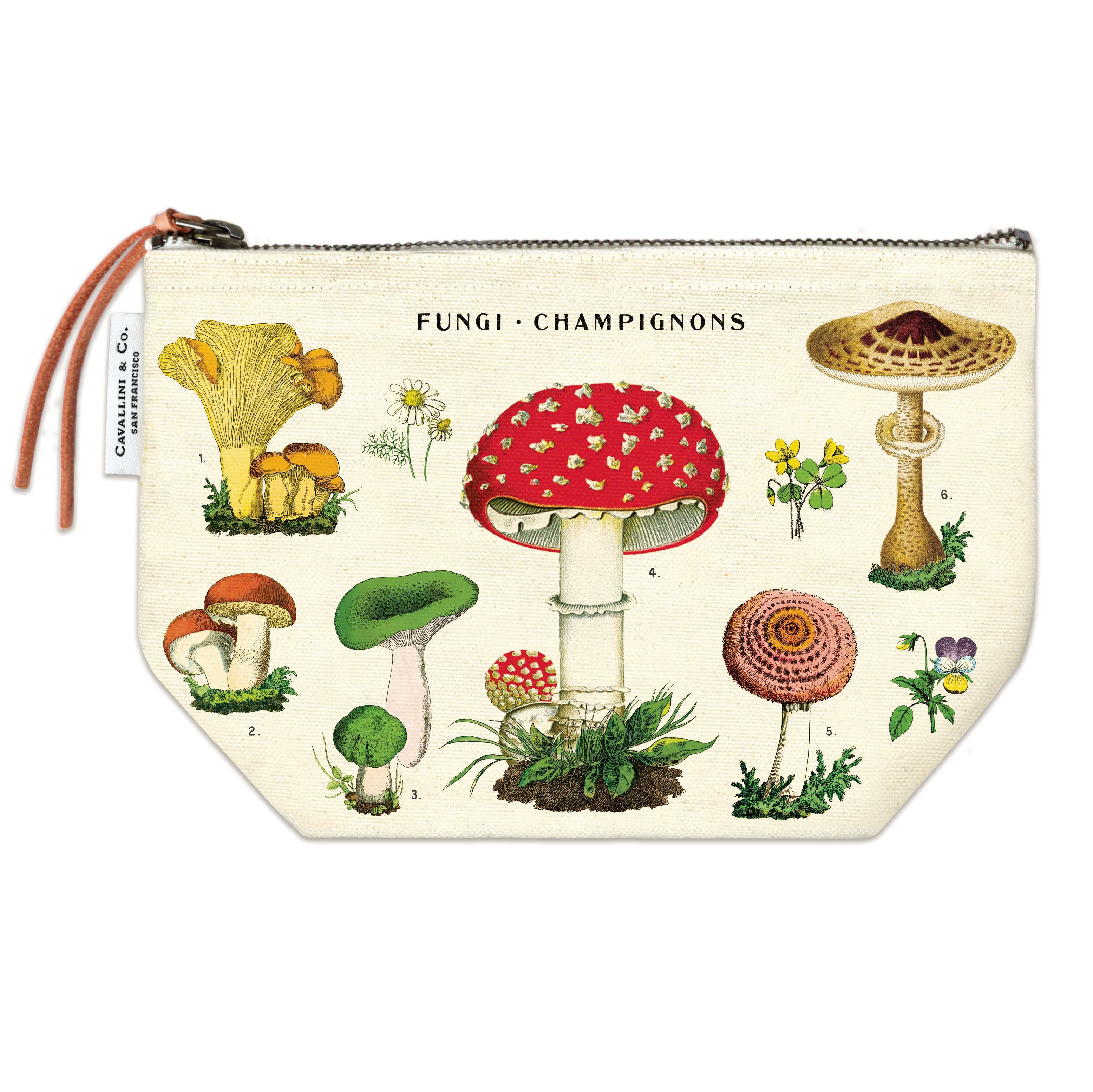 Vintage Pouch, Mushrooms