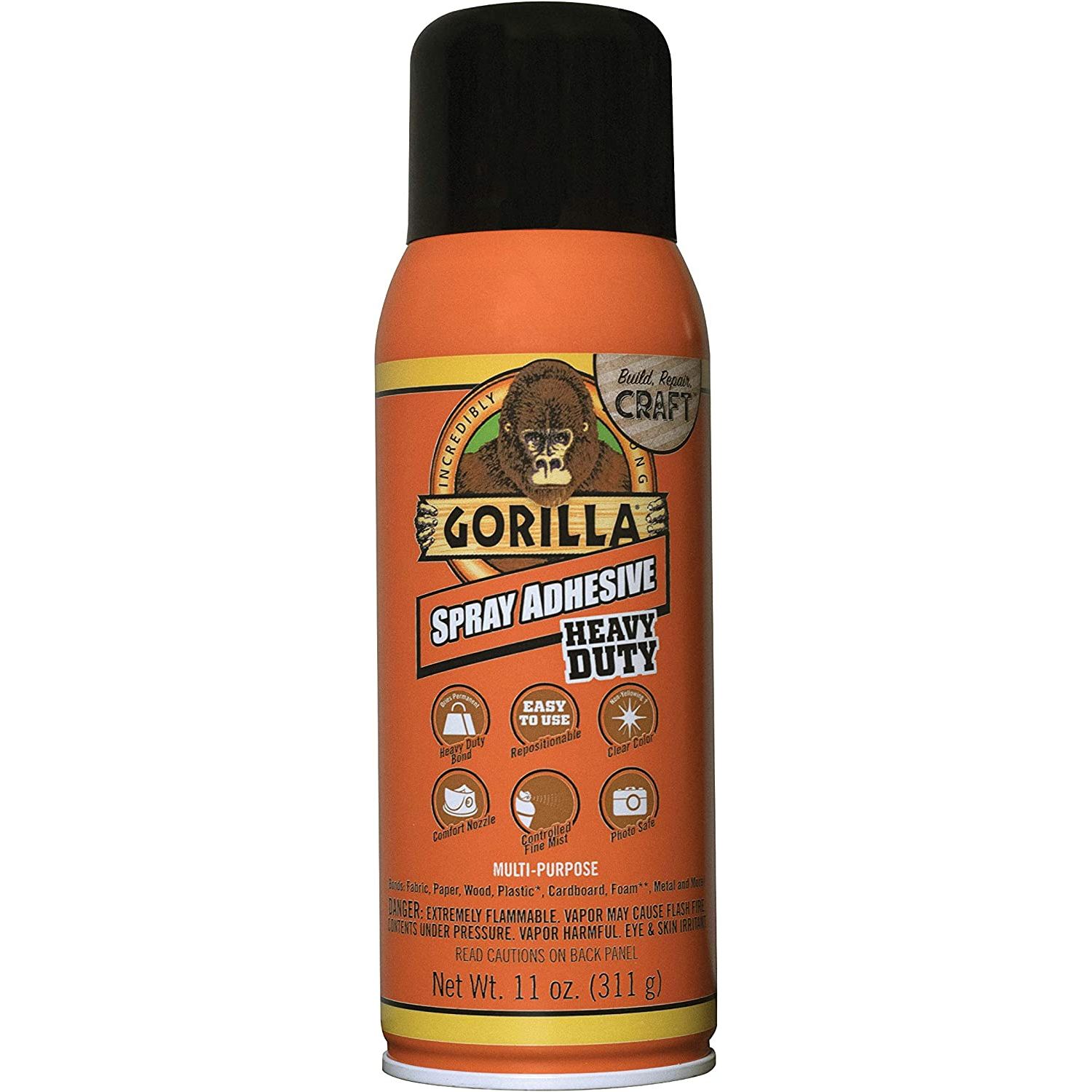Gorilla Dries Clear Wood Glue: 4 oz. bottle (Clear) 