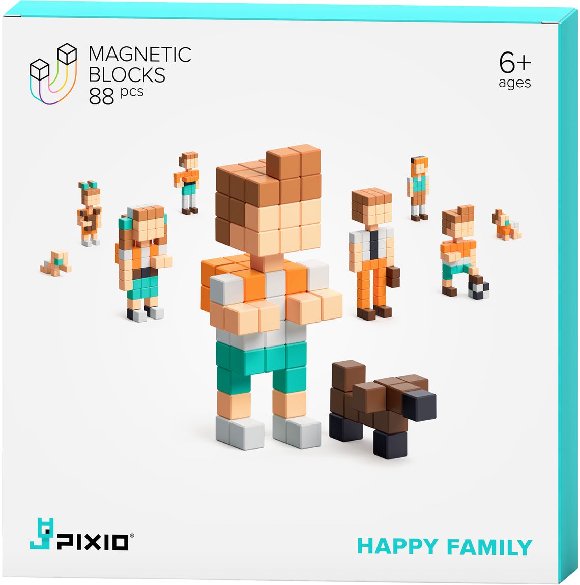 PIXIO-50 Magnetic Blocks - FLAX art & design