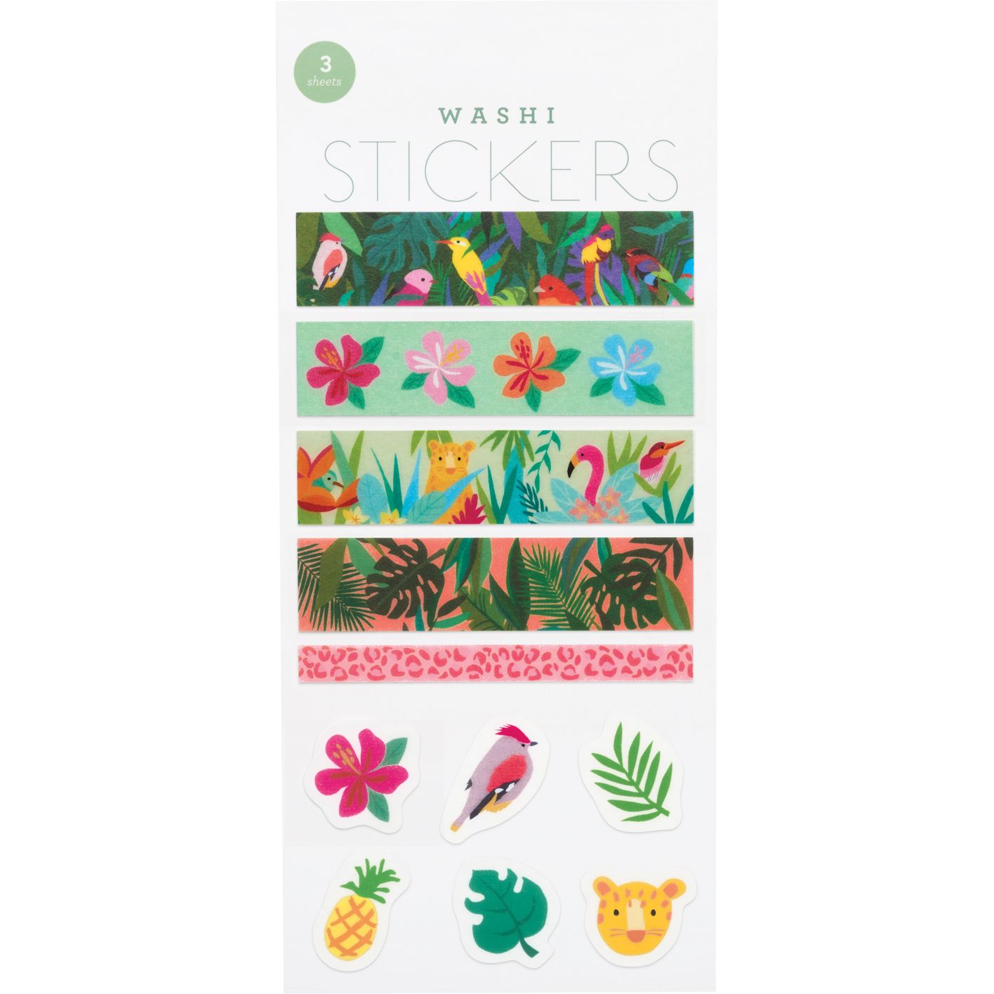 Tropical Scenes Washi Stickers