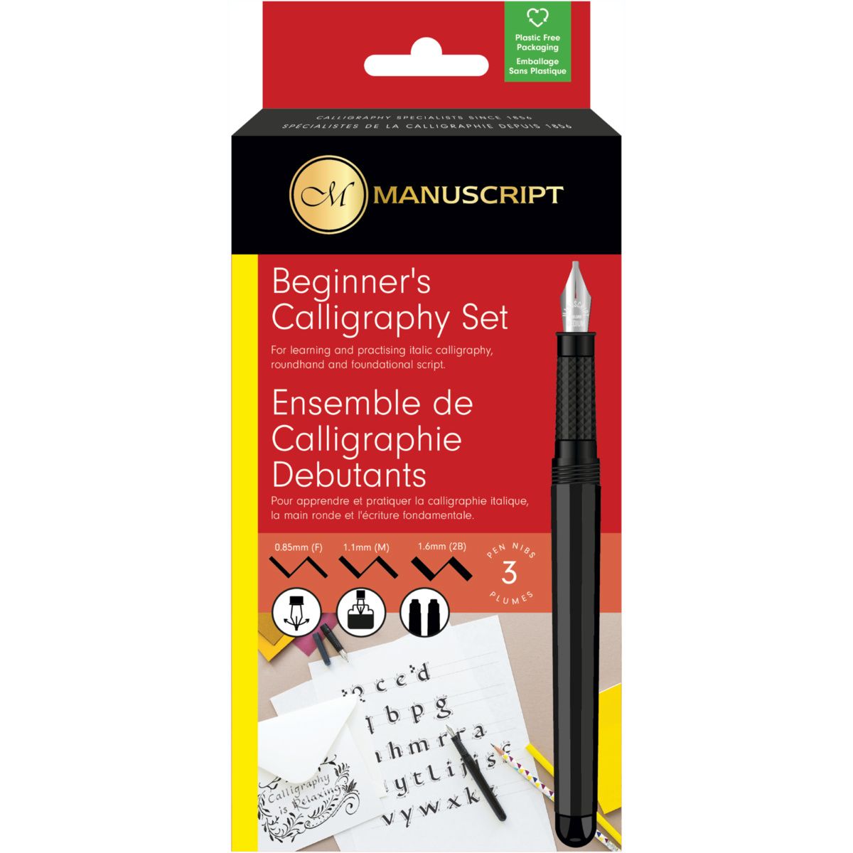 Manuscript Beginners Calligraphy Pen Set FLAX art design