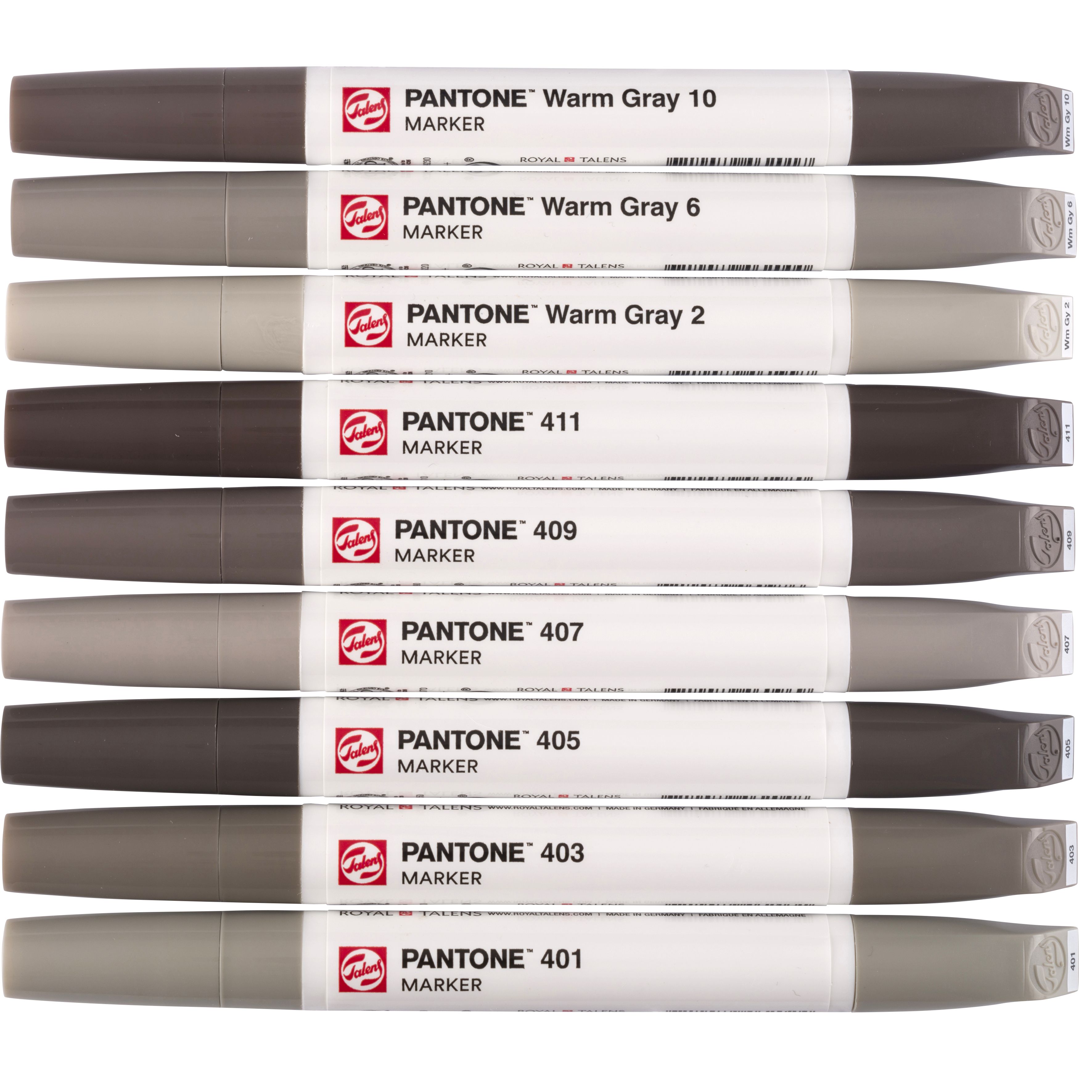 Pantone Dual Tip Markers - Primary, Set of 9