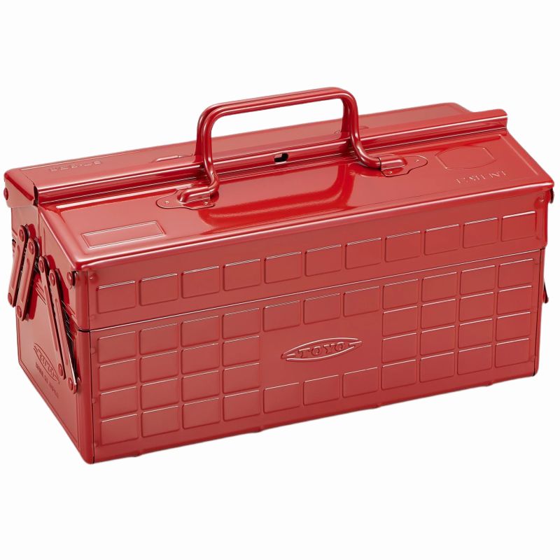 Toyo Cantilever Deluxe Toolbox, Red - FLAX art & design