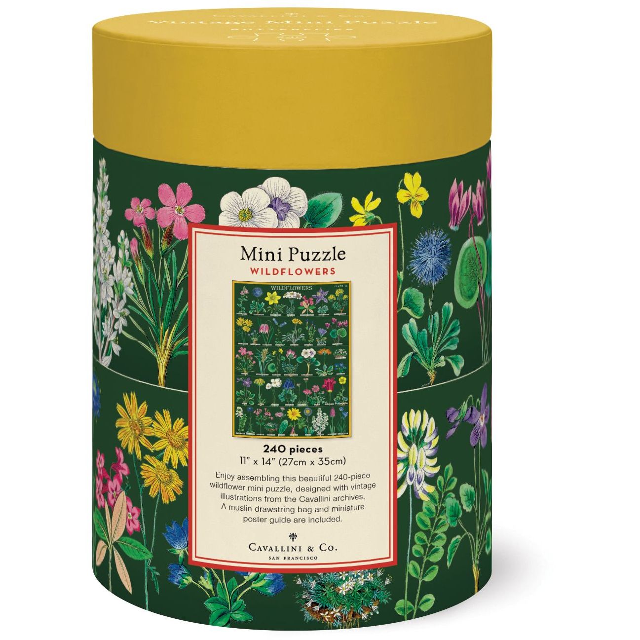 Mini Jigsaw Puzzle, Wildflowers - FLAX art & design