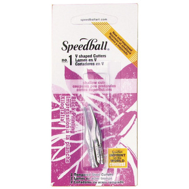 Speedball Lino Cutter Blades 2/Pkg #5 Large U Gouge