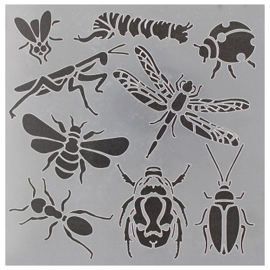 co231 9Pcs Insect Animal Drawing Templates 6'' PET Stencils for