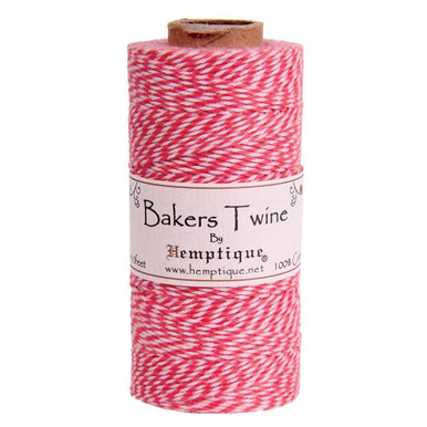 Hemptique Bakers Twine Spool, Yellow/White 