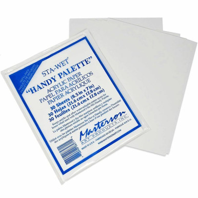 Masterson Sta-Wet Premier Palette Acrylic Paper Refill 30 Sheets