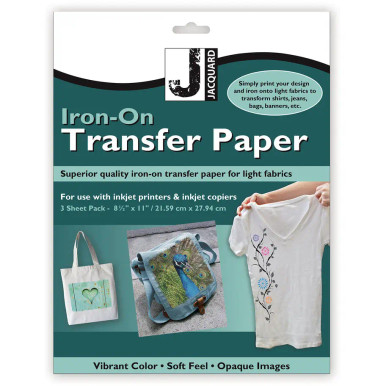 Iron-on Transfer Paper for Dark Fabrics - FLAX art & design