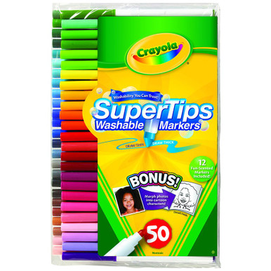 Crayola Washable Super Tips Markers, Pack of 10 | Bundle of 10 Packs