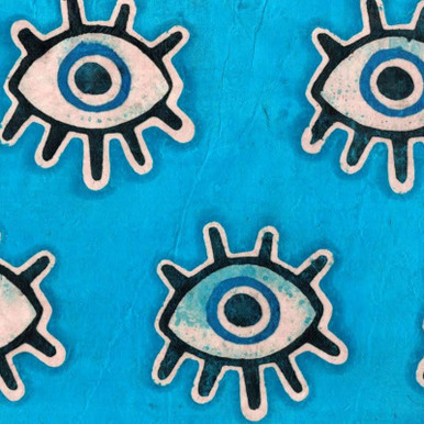 Batik Eye Color Lokta Paper, Batik Eyes - FLAX art & design