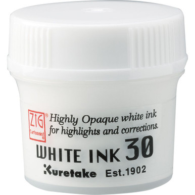 画材 SWALLOW Printing Ink No.25 Opaque White Zig White Opaque Ink - FLAX art & design