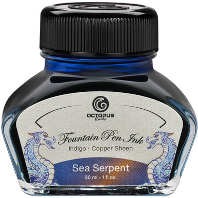 Octopus Fluids Sheen Fountain Pen Ink, Sea Serpent - FLAX art