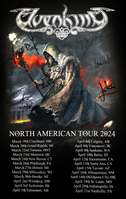 Elvenking - "North America Tour" Signed Poster