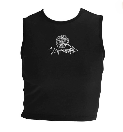 Unprocessed - "Embroidered Rose" Crop Top