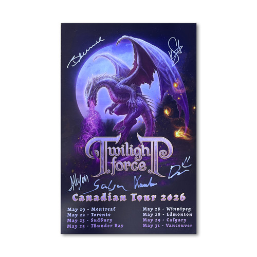 Twilight Force - "Canadian Tour 2026 Poster" - Signed