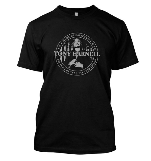 Tony Harnell - "Made in CA - Grey Logo" - T-Shirt