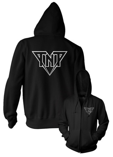 トップス TNT OL-Logo Zip Up Hoodie Heather Grey tnt_whiteLogo_hoodie__49834.