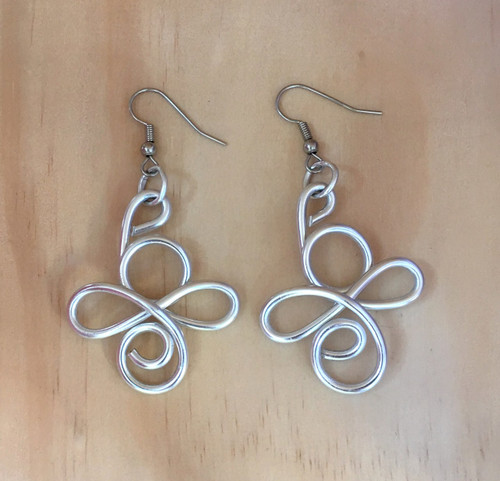 Silver Color Aluminum Earrings #3