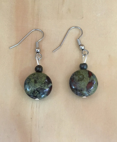 Dragon Blood Jasper Earring