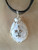 Silver Fleur De Lis White Mother Of Pearl Shell